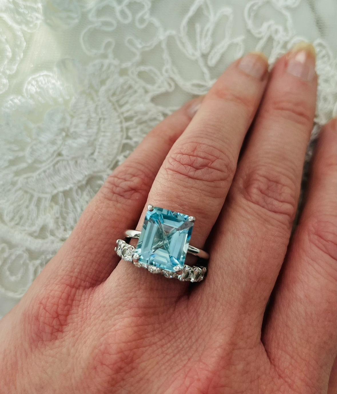 Something Blue Cocktail Ring