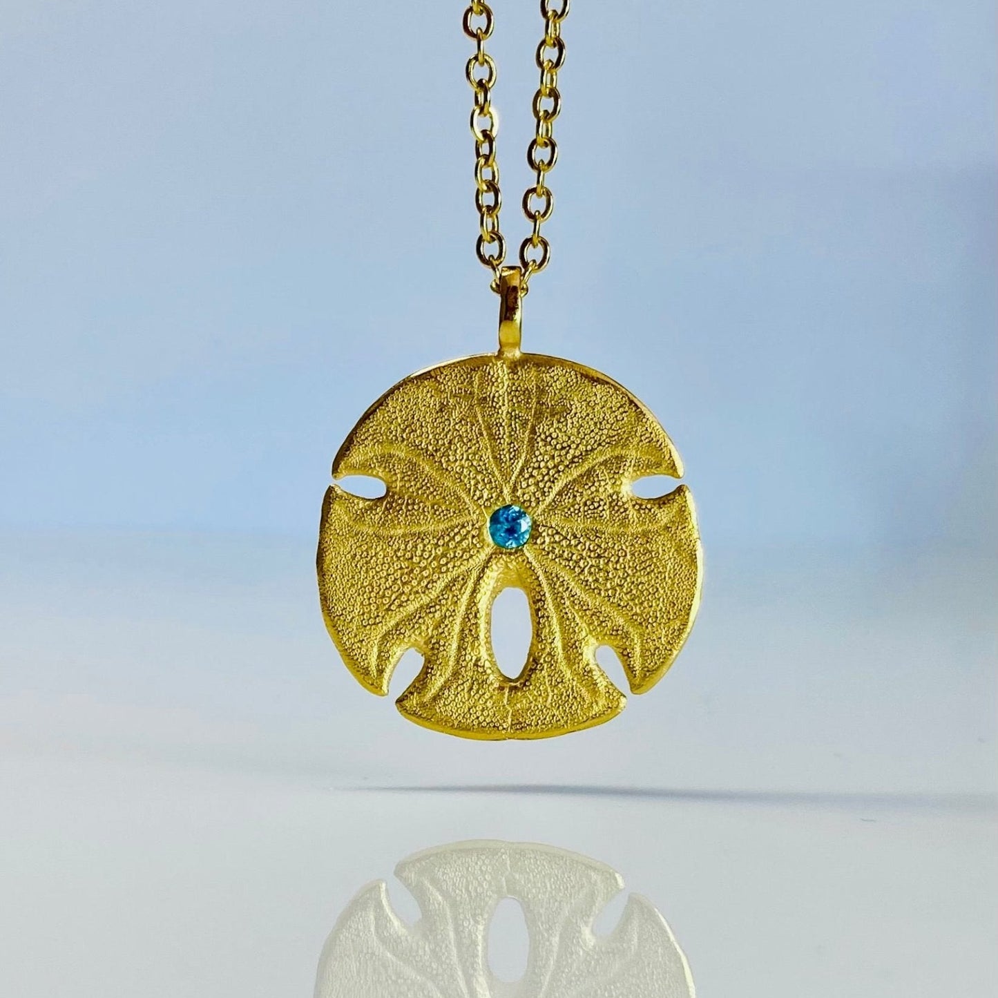 Sand Dollar 18ct Gold Vermeil Necklace - BKBLondon