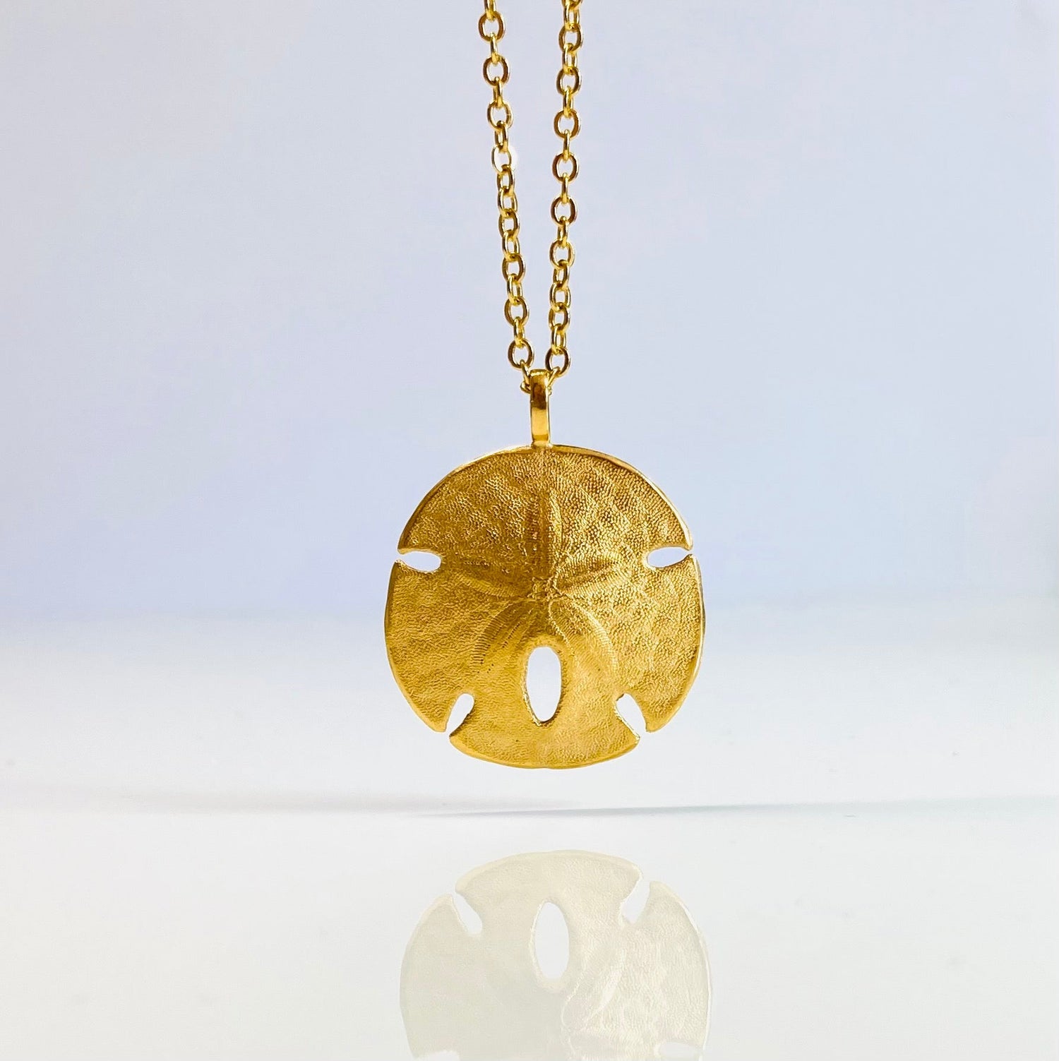 Sand Dollar 18ct Gold Vermeil Necklace - BKBLondon