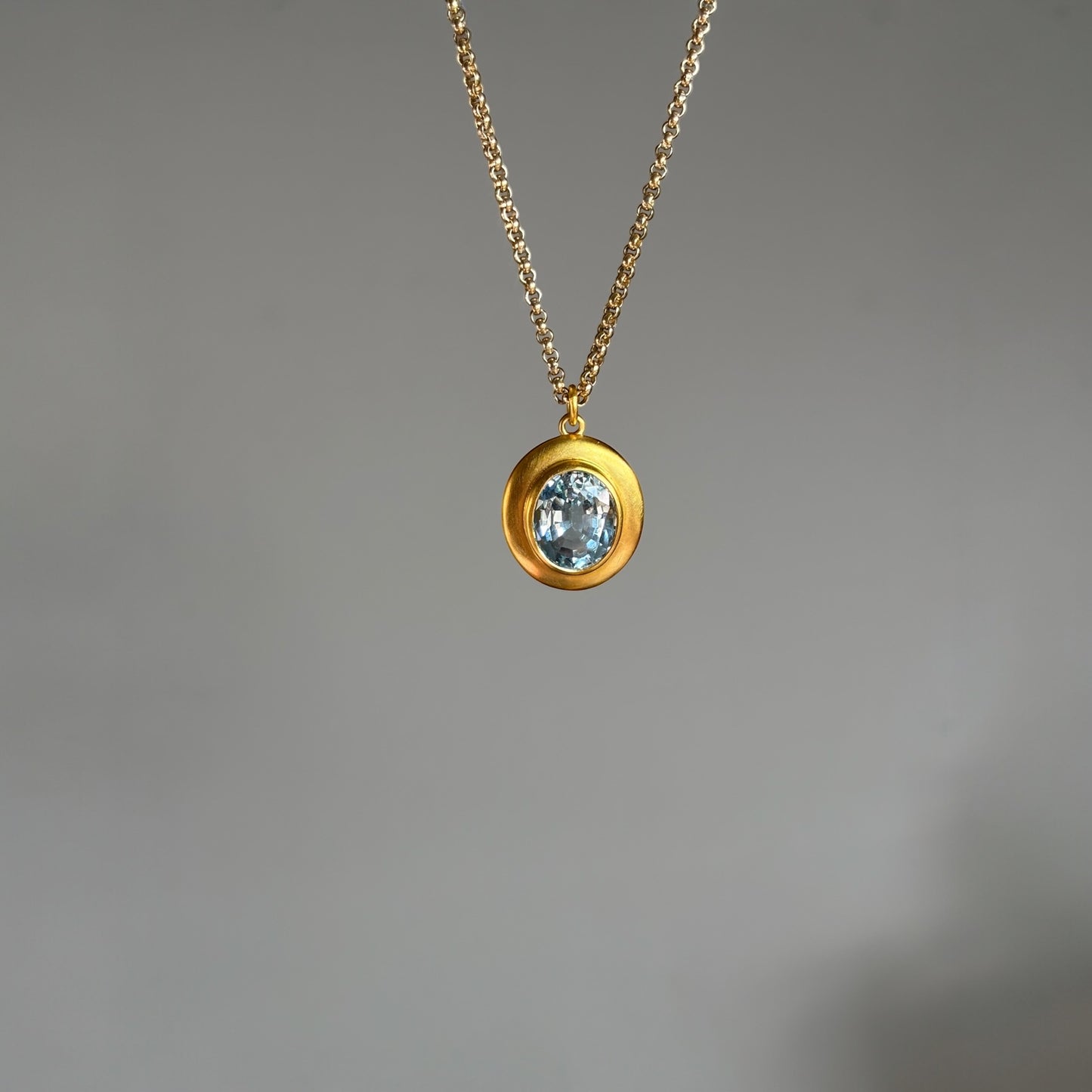 Oval Topaz pendant