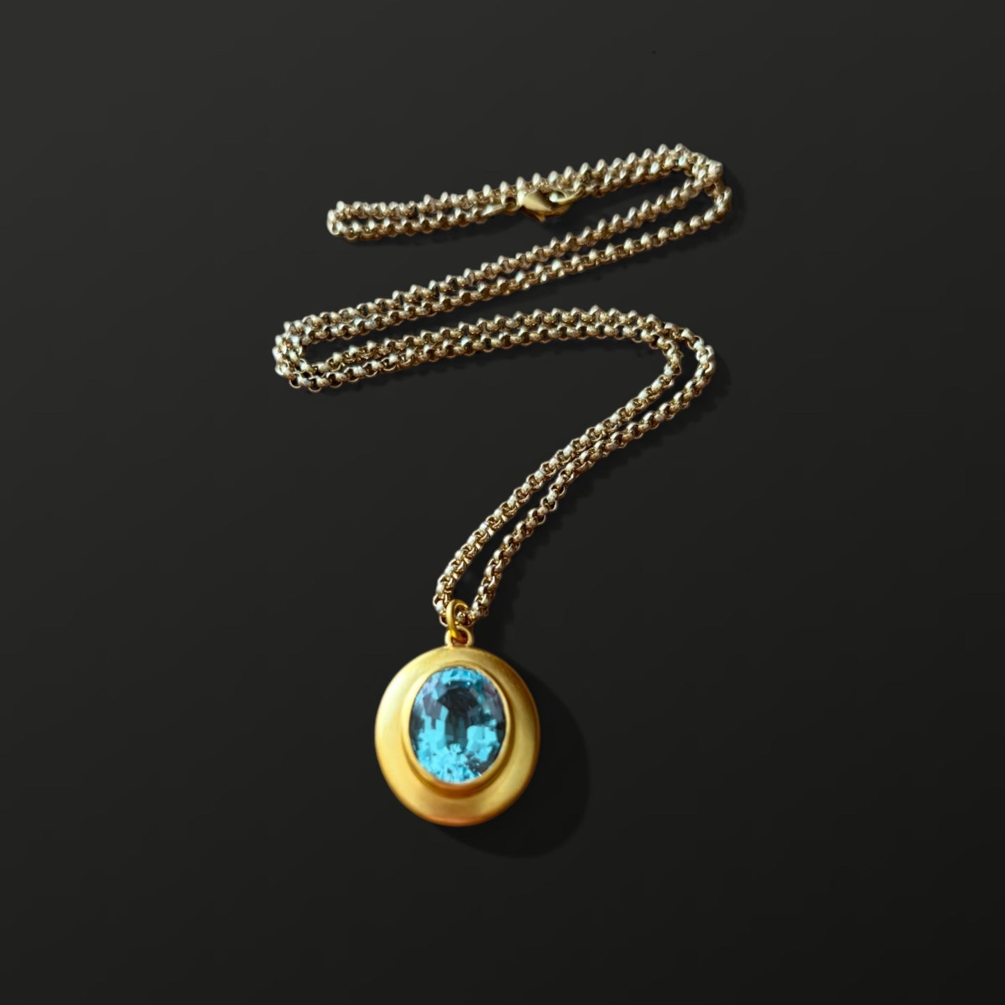 Oval Topaz pendant