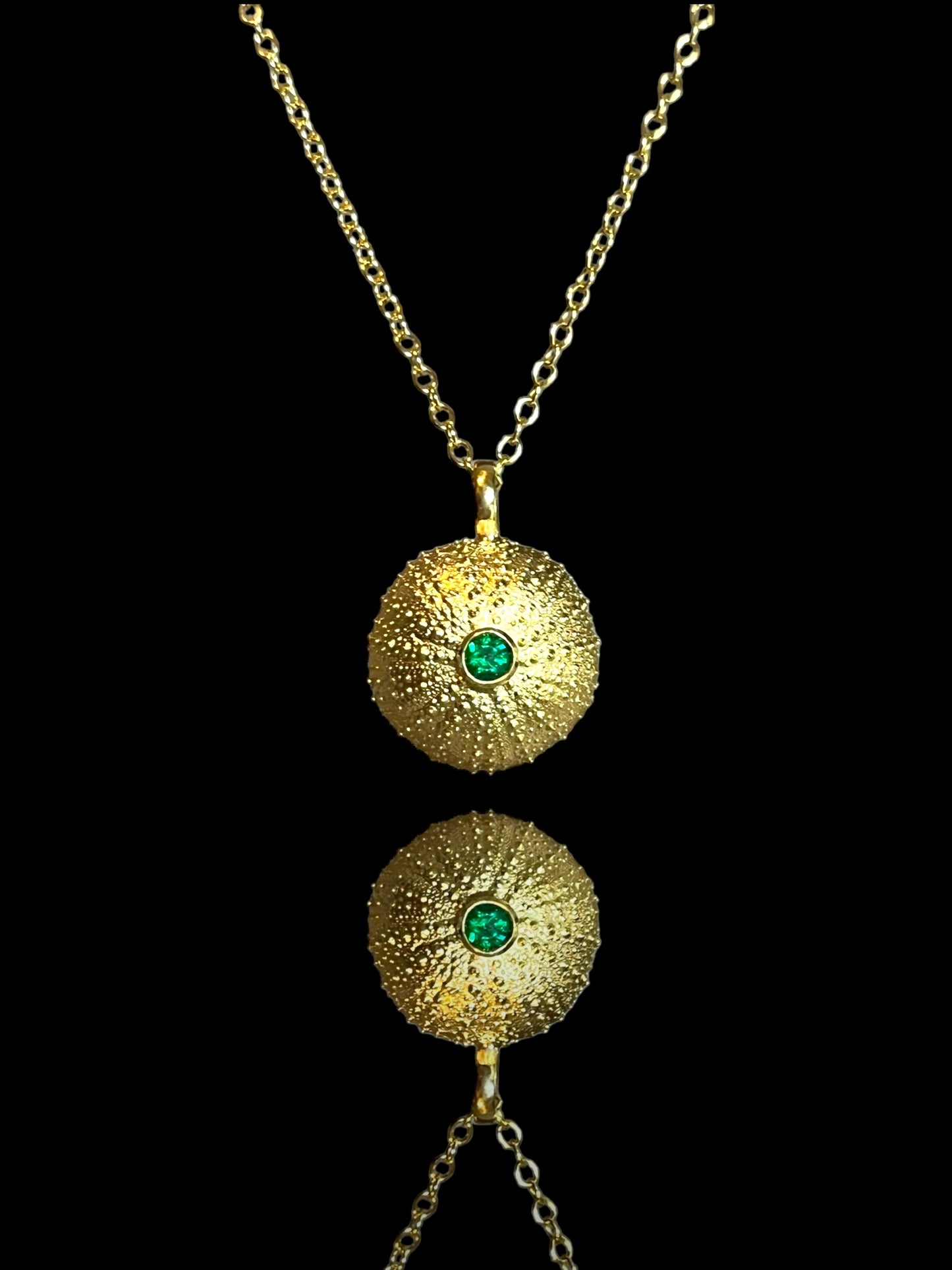 Sea Urchin Necklace in Gold vermeil