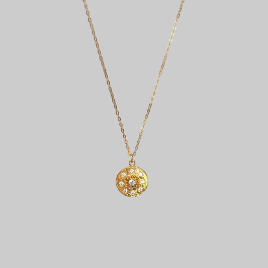 Gold Medallion necklace - BKBLondon