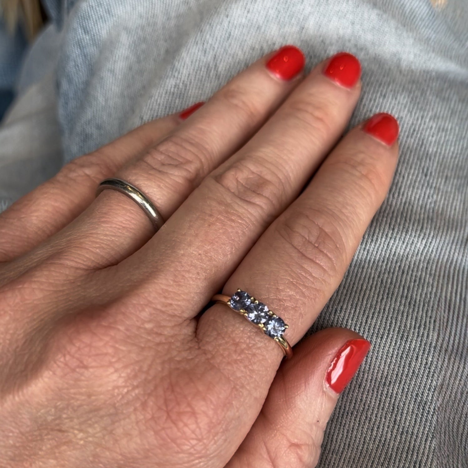 Tanzanite gold ring - BKBLondon