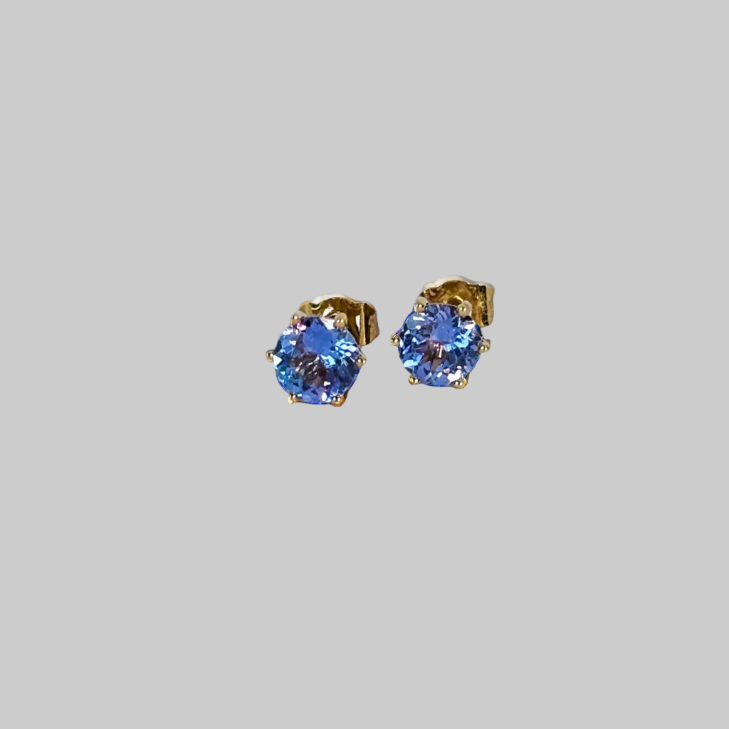 Gold Statement Stud Earrings