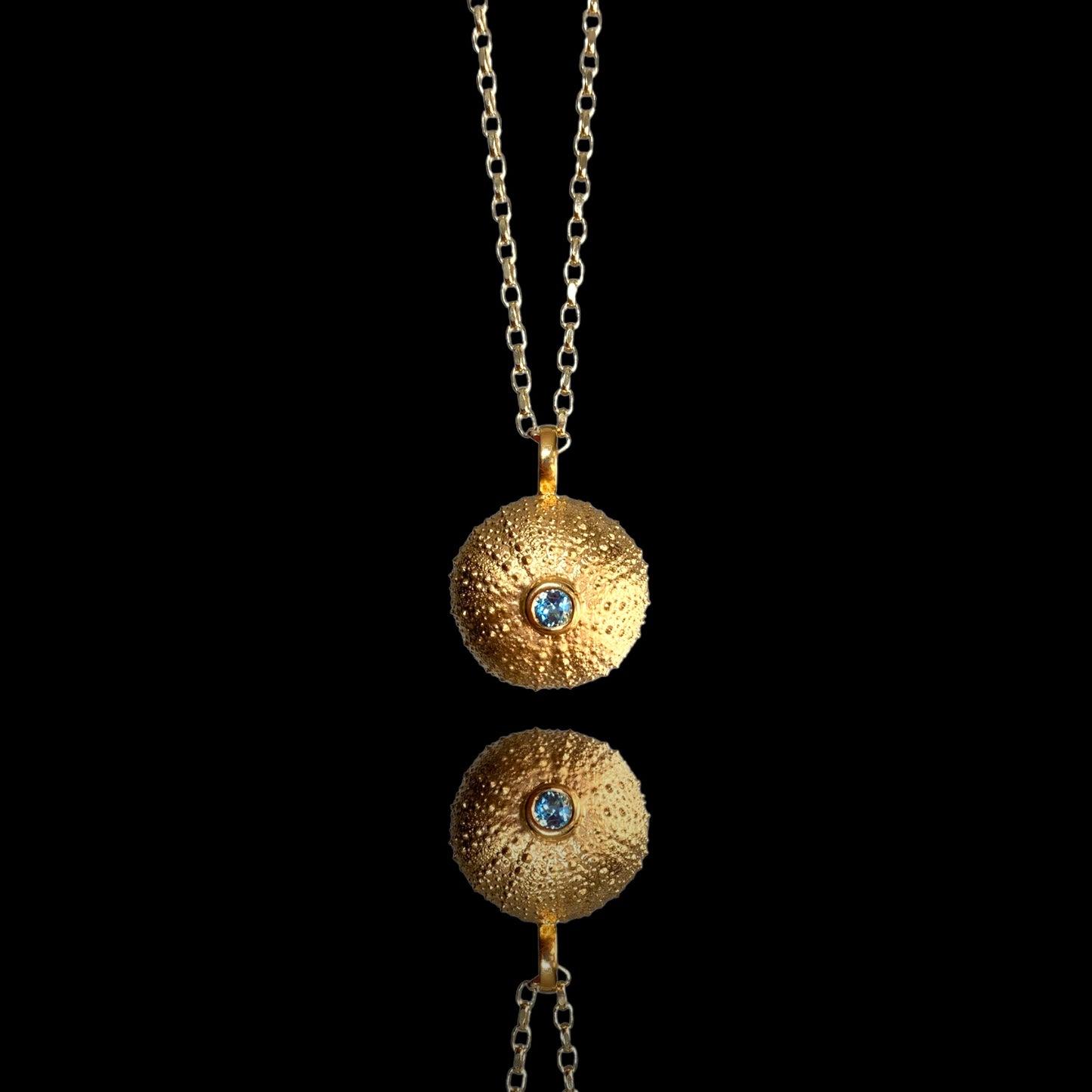 Sea Urchin Necklace in Gold vermeil
