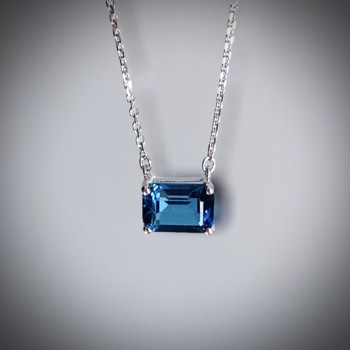 Stirrup London blue topaz necklace – serena kojimoto jewelry