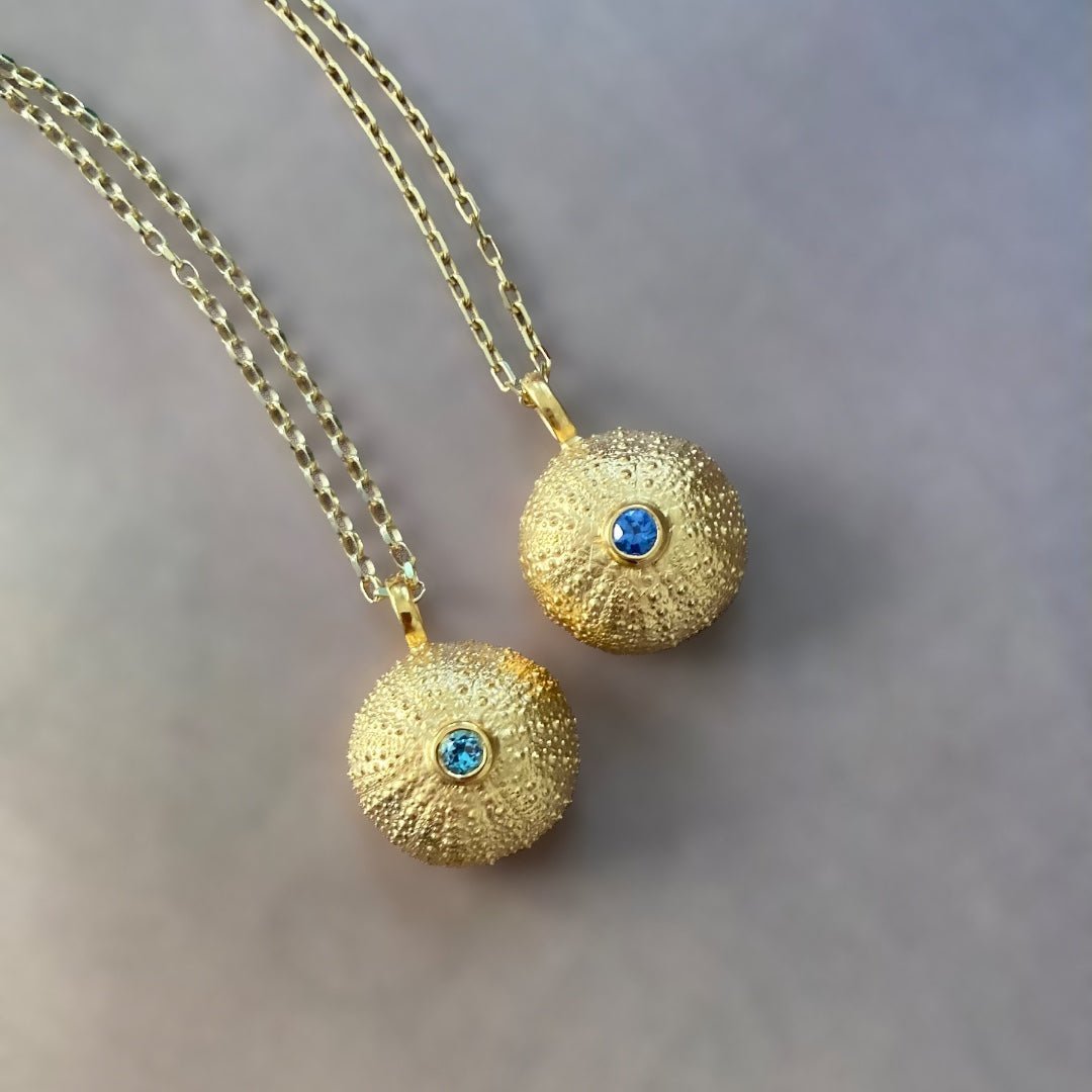 Sea Urchin Necklace in Gold vermeil - BKBLondon